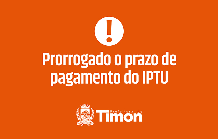 prorrogação IPTU