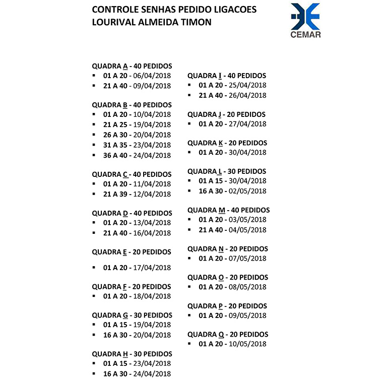 Ligações CEMAR