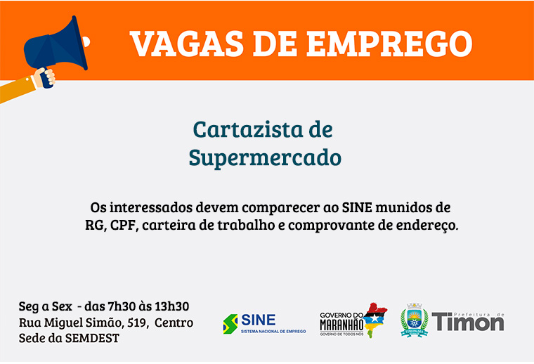 Vagas de emprego