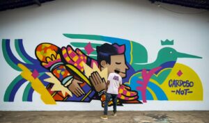 Vozes do Spray: CardosoNot leva intervenção artística ao Farol do Saber em Timon