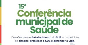 Prefeitura de Timon realiza 15ª Conferência Municipal de Saúde dia 11 de setembro