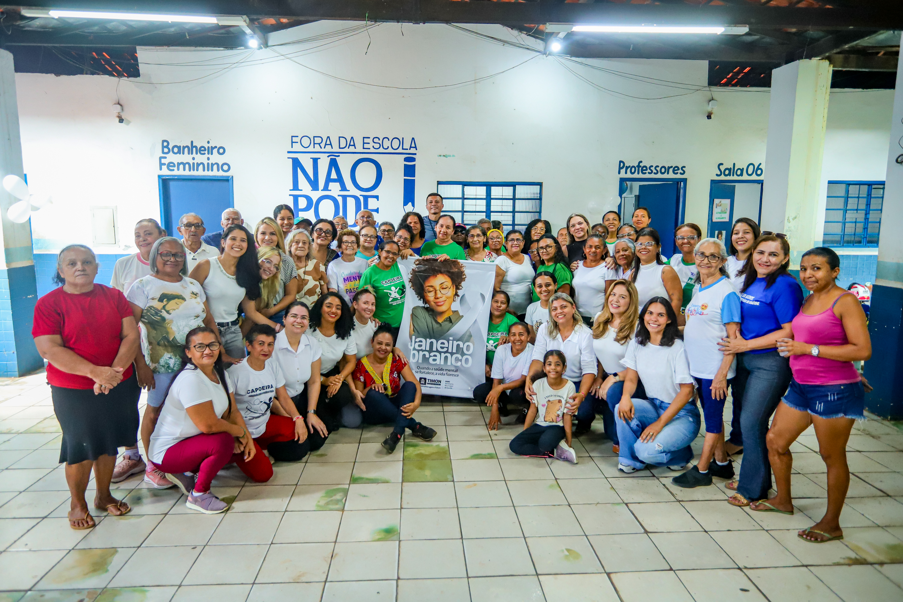 Janeiro Branco: Prefeitura de Timon promove circuito de cuidado em saúde mental no bairro Boa Vista