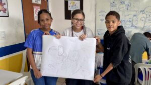 Adolescentes do NUCA participam de ação do Selo UNICEF com foco em arte e educação climática